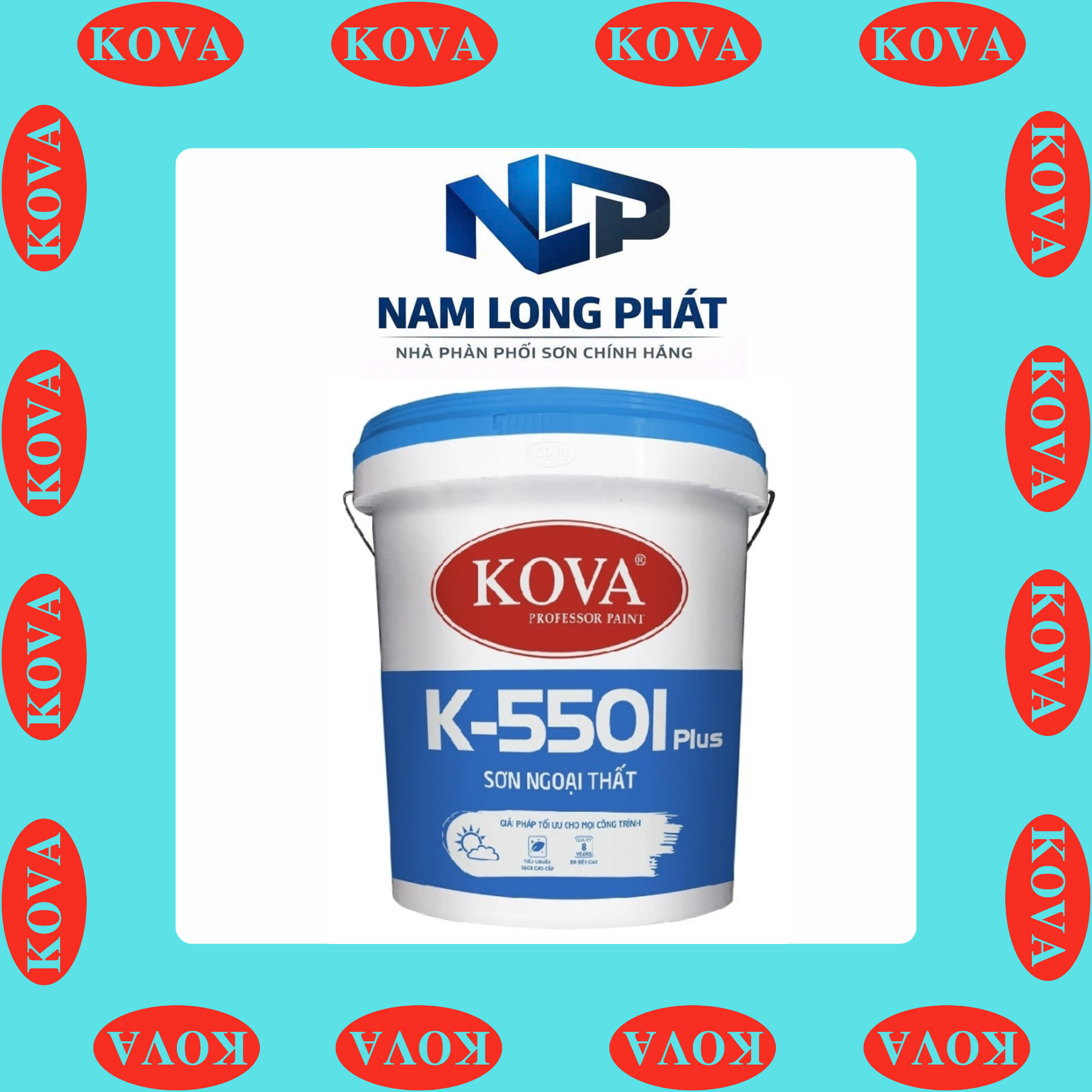 Thiết kế chưa có tên - 2026-02-08T173249.579 Sơn Kova K-5501 Plus Ngoại Thất 16L - Ảnh 1
